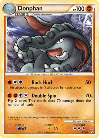 Donphan 42/95 Pokemon card