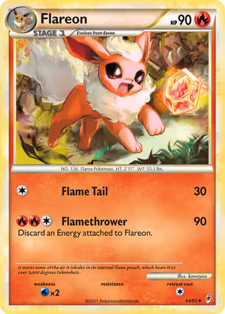 Flareon 44/95 Pokemon card