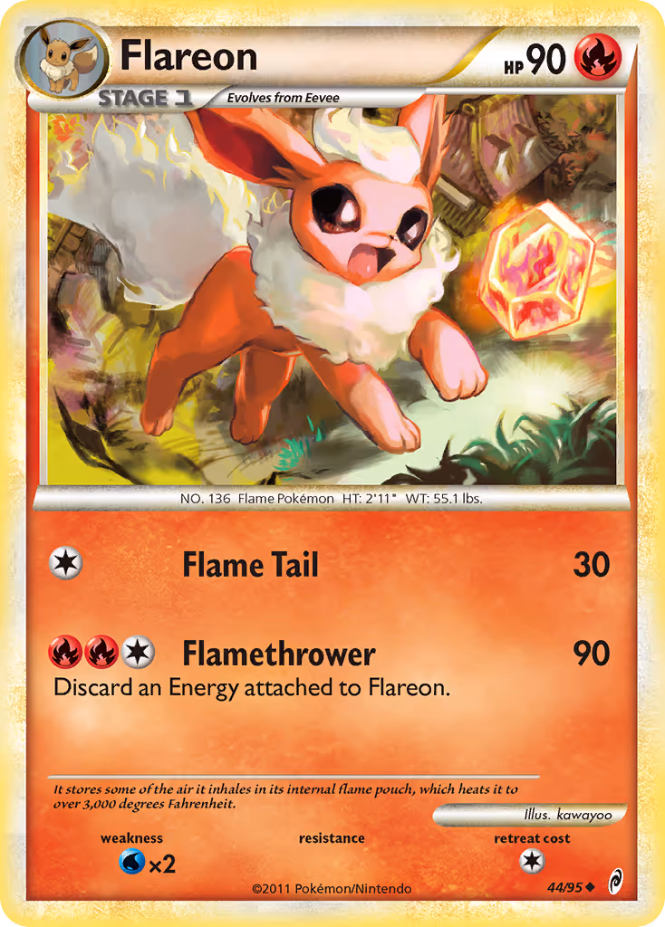 Flareon 44/95 Pokemon card
