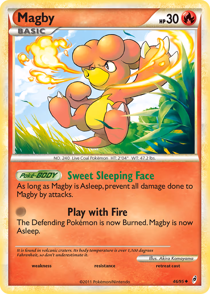 Magby 46/95 Pokemon card