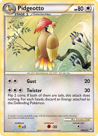 Pidgeotto 48/95 Pokemon card