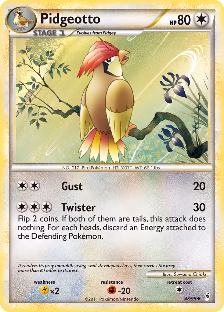 Pidgeotto 48/95 Pokemon card