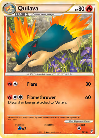Quilava 49/95 Pokemon card