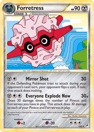 Forretress 5/95 Pokemon card