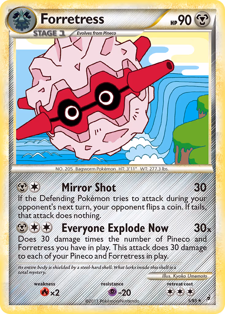 Forretress 5/95 Pokemon card