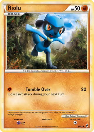 Riolu 50/95 Pokemon card