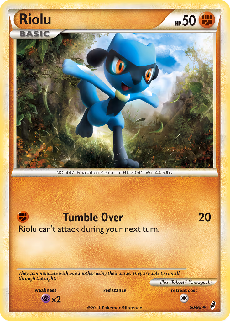 Riolu 50/95 Pokemon card
