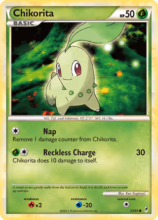 Chikorita 53/95 Pokemon card