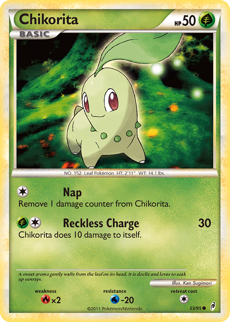 Chikorita 53/95 Pokemon card