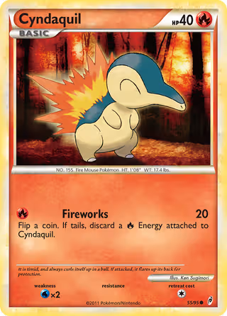 Cyndaquil 55/95 Pokemon card