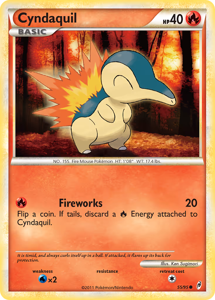 Cyndaquil 55/95 Pokemon card