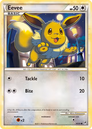 Eevee 56/95 Pokemon card