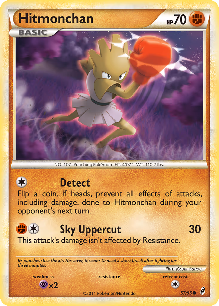 Hitmonchan 57/95 Pokemon card