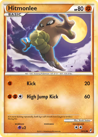 Hitmonlee 58/95 Pokemon card