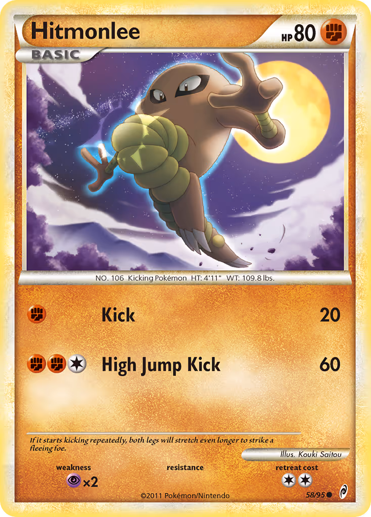 Hitmonlee 58/95 Pokemon card