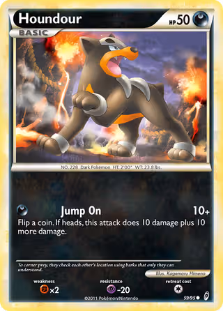 Houndour 59/95 Pokemon card