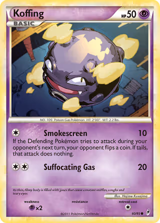 Koffing 60/95 Pokemon card