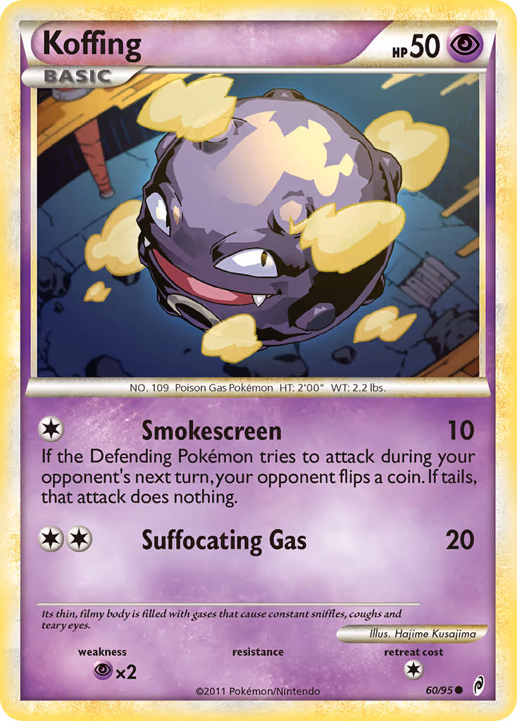 Koffing 60/95 Pokemon card