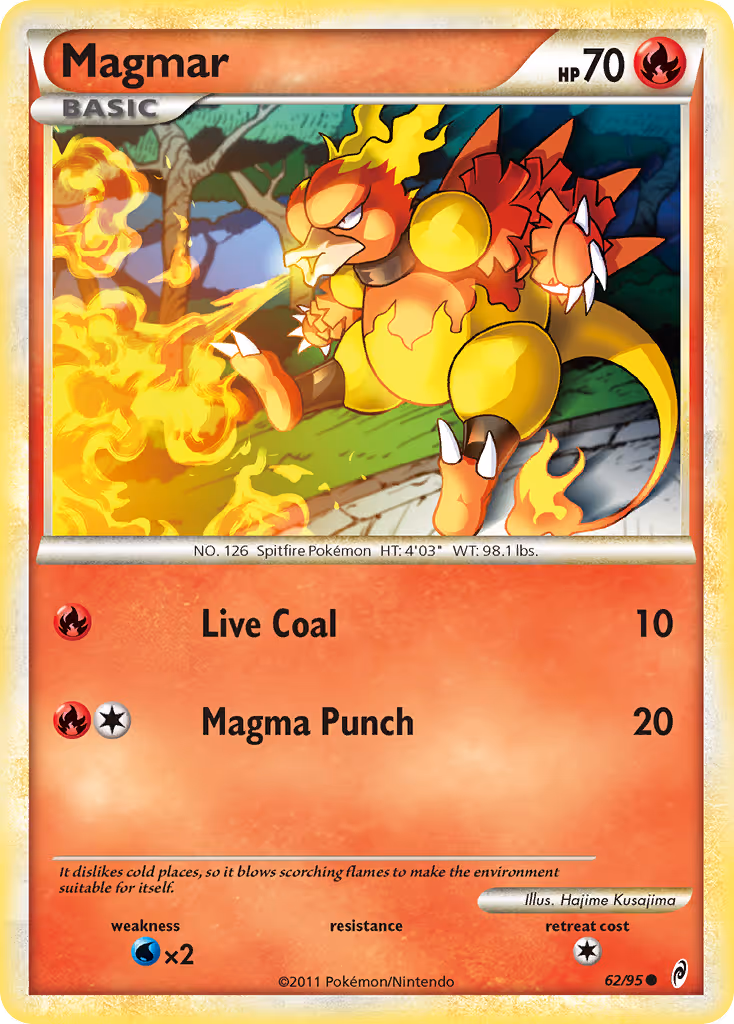 Magmar 62/95 Pokemon card