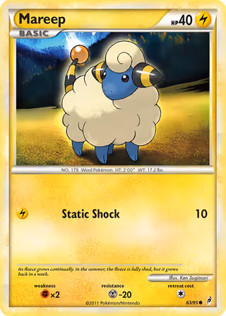 Mareep 63/95 Pokemon card