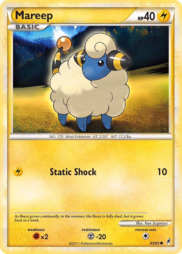 Mareep 63/95 Pokemon card