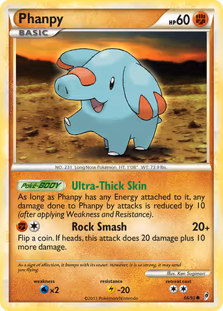 Phanpy 66/95 Pokemon card