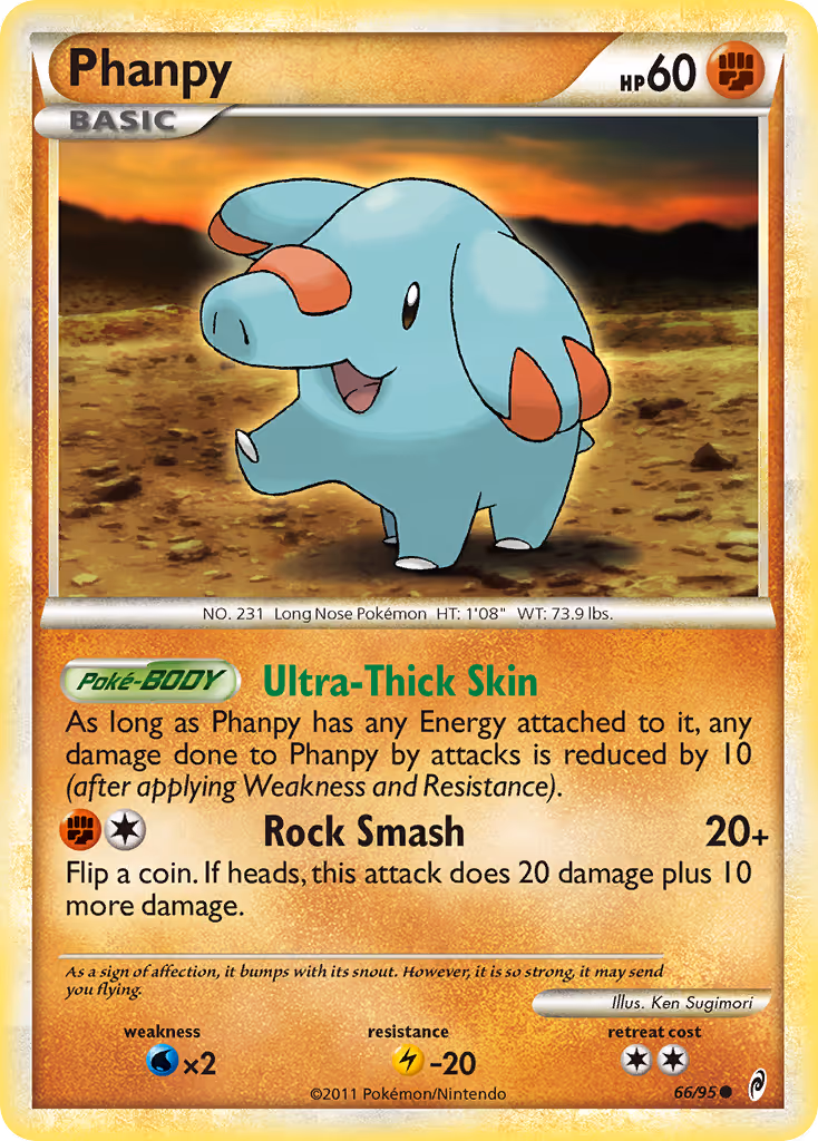 Phanpy 66/95 Pokemon card