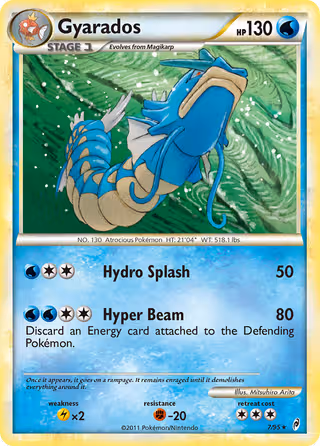 Gyarados 7/95 Pokemon card