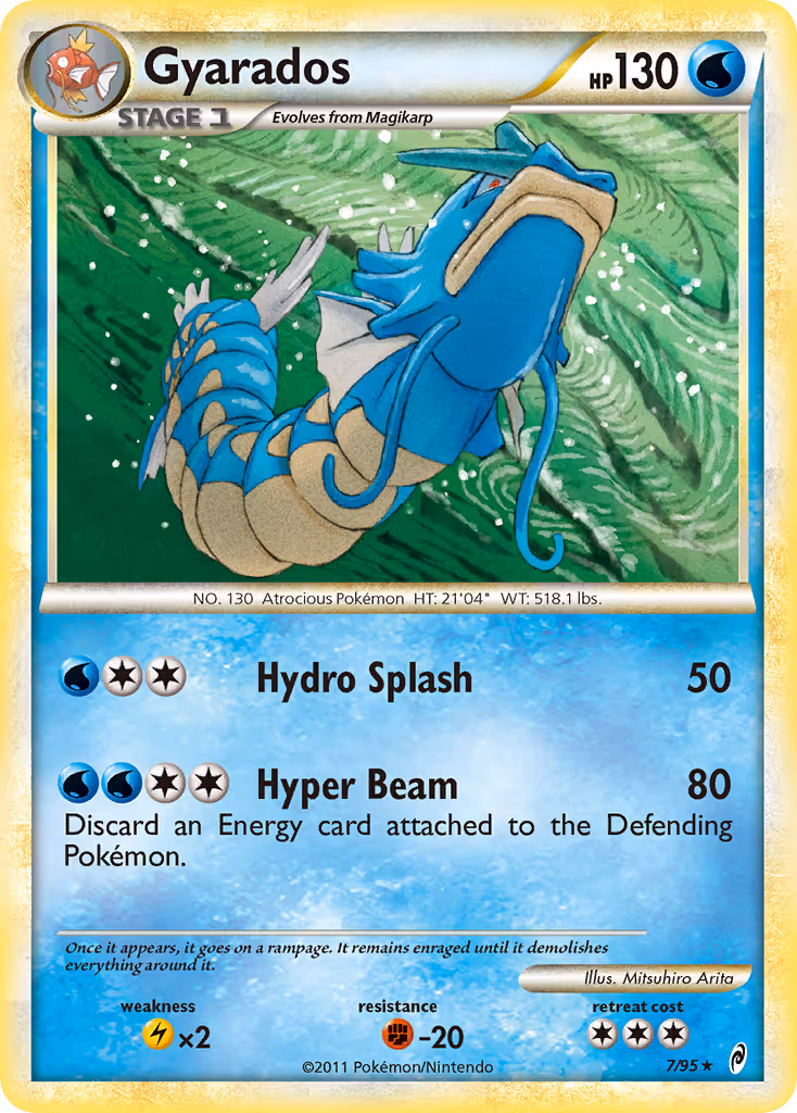 Gyarados 7/95 Pokemon card