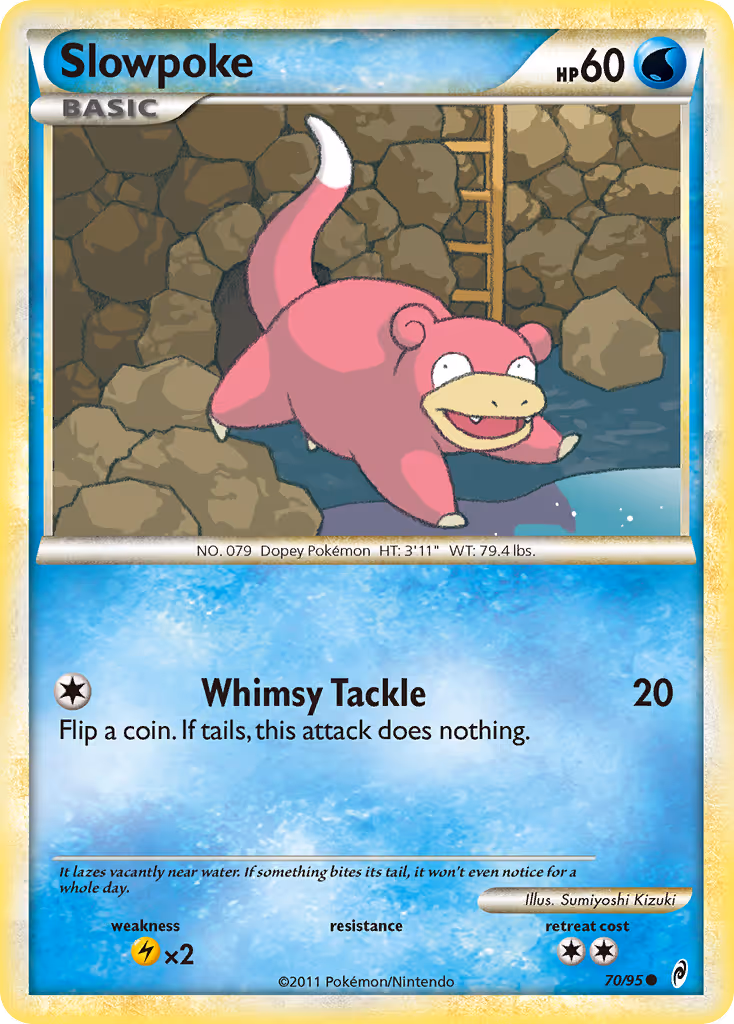 Slowpoke 70/95 Pokemon card