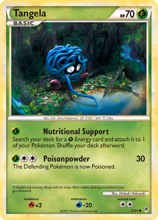 Tangela 72/95 Pokemon card