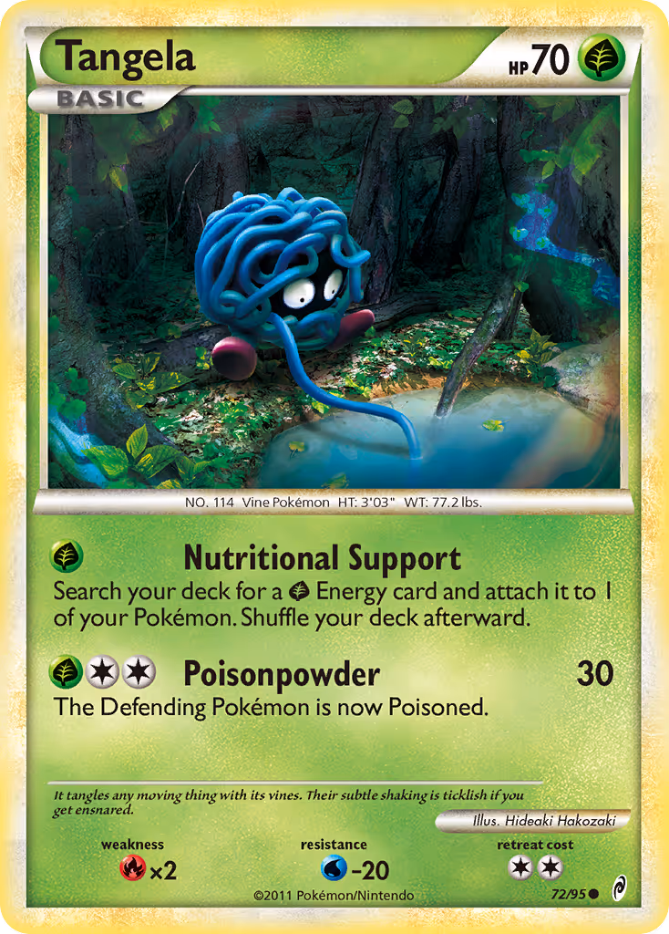 Tangela 72/95 Pokemon card