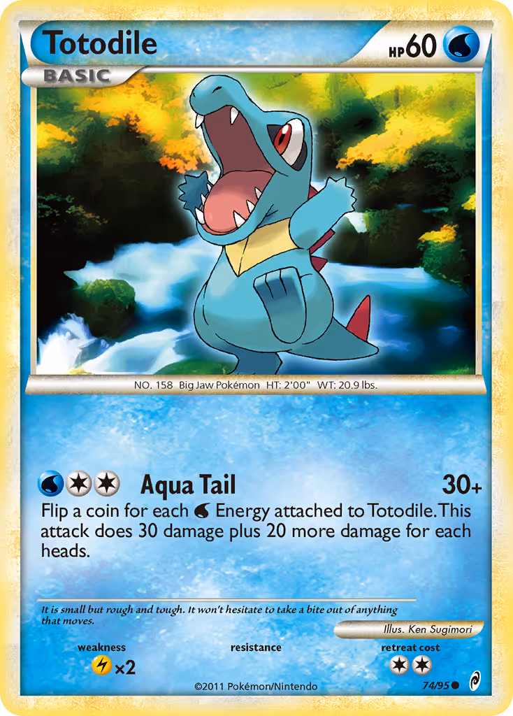 Totodile 74/95 Pokemon card