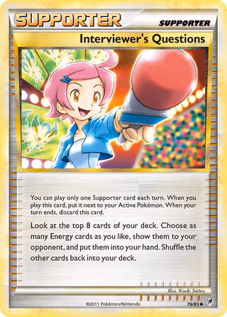 Interviewer's Questions 79/95 Pokemon card