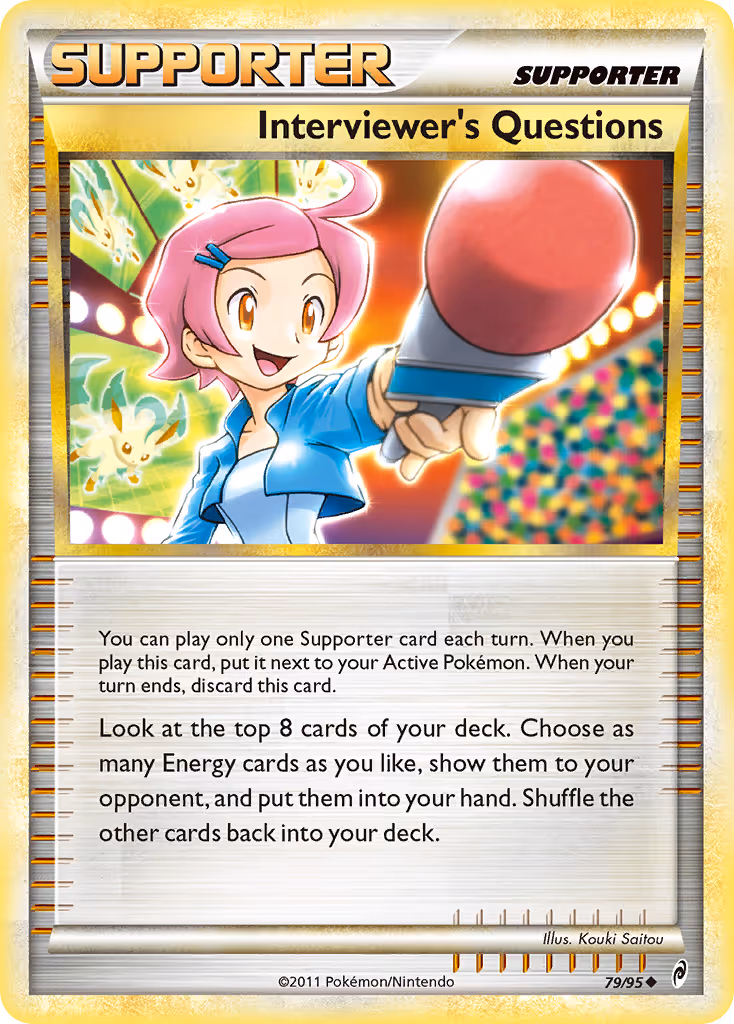 Interviewer's Questions 79/95 Pokemon card