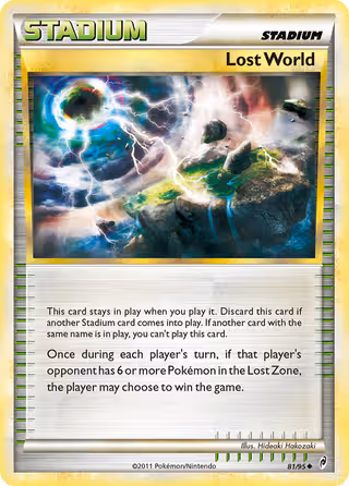 Lost World 81/95 Pokemon card