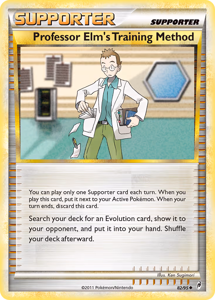 Professor Elm's Training Method 82/95 Pokemon card