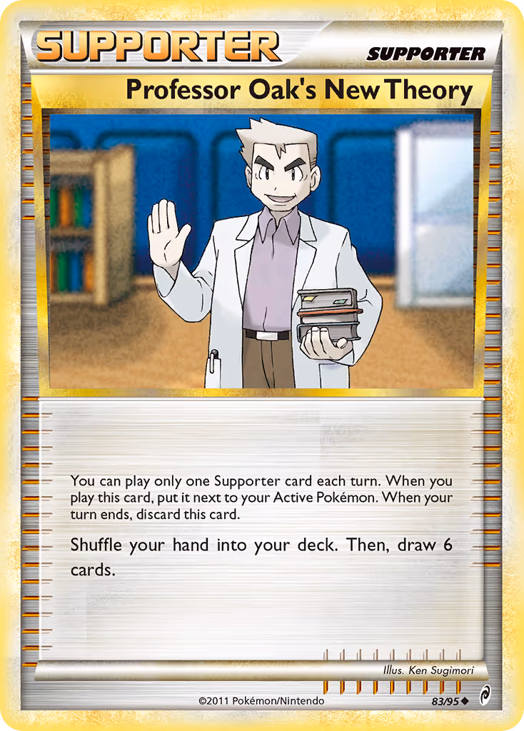 Professor Oak's New Theory 83/95 Pokemon card