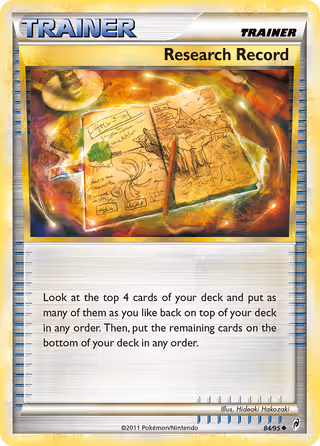 Research Record 84/95 Pokemon card