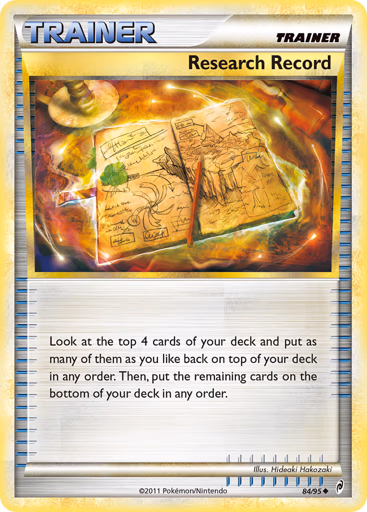 Research Record 84/95 Pokemon card