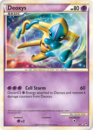 Deoxys SL1 Pokemon card