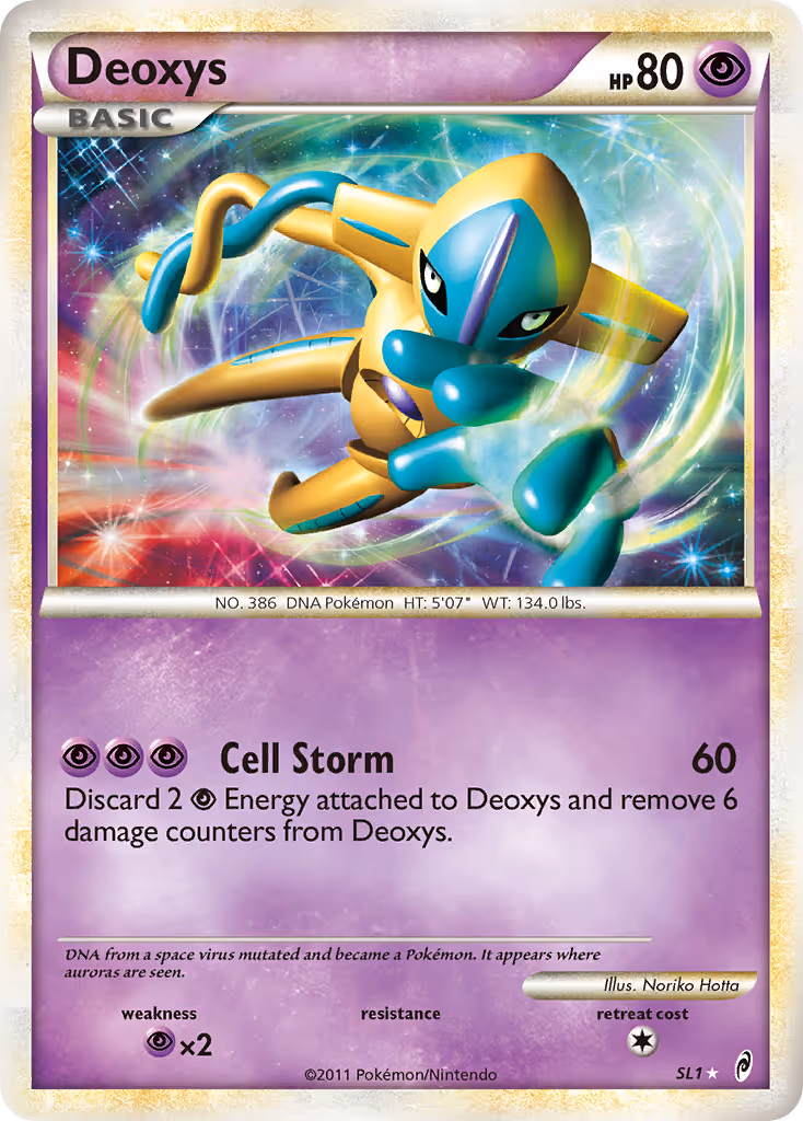 Deoxys SL1 Pokemon card