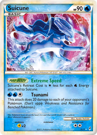 Suicune SL11 Pokemon card