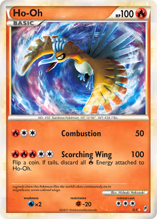 Ho-Oh SL5 Pokemon card