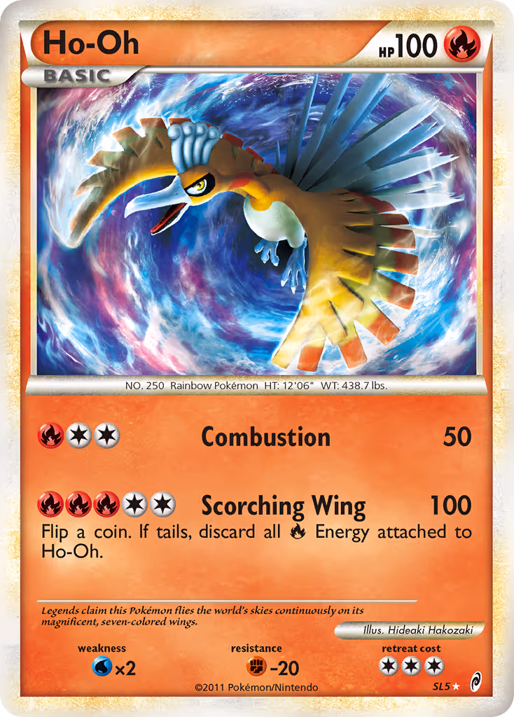 Ho-Oh SL5 Pokemon card