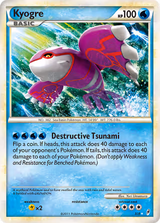 Kyogre SL6 Pokemon card