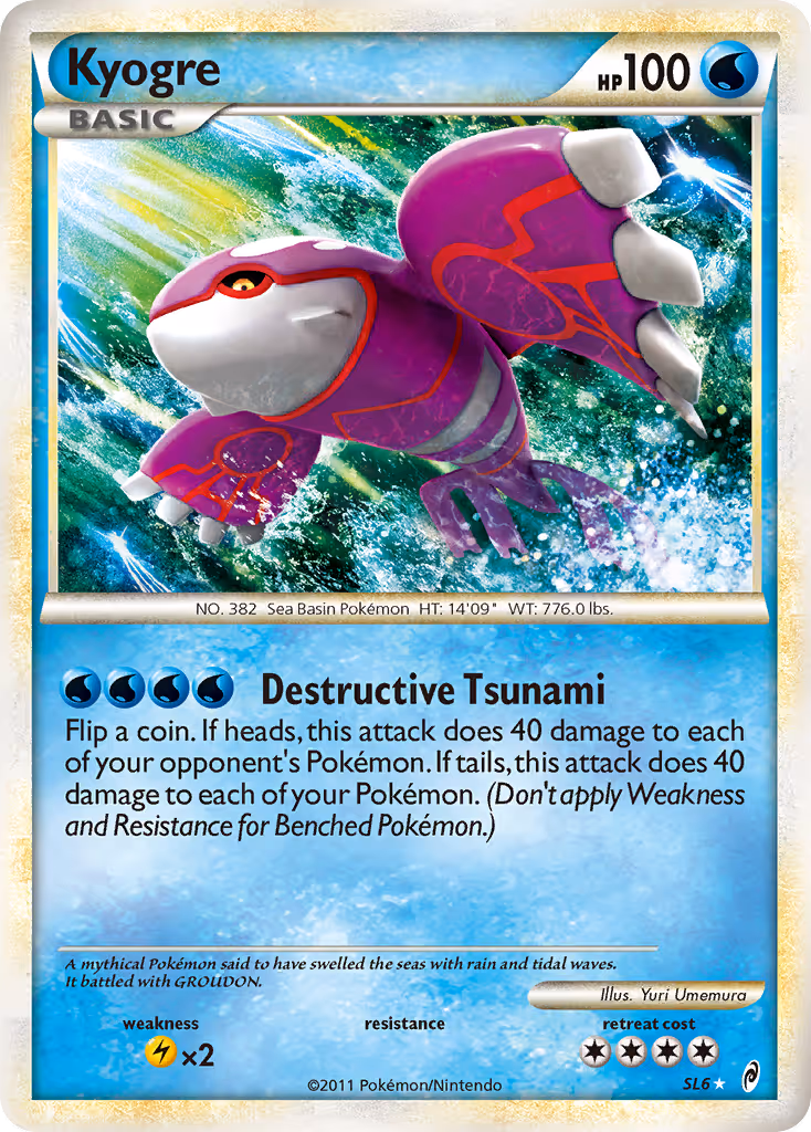 Kyogre SL6 Pokemon card