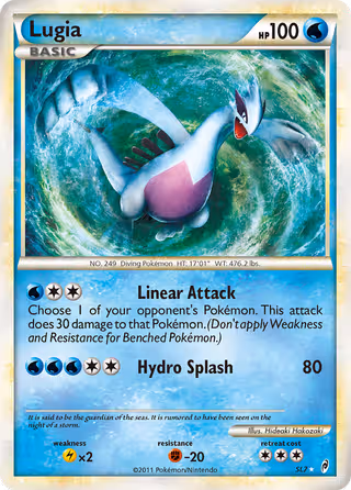 Lugia SL7 Pokemon card