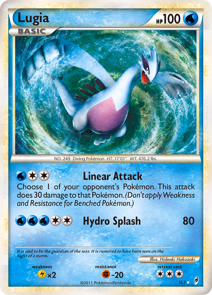 Lugia SL7 Pokemon card