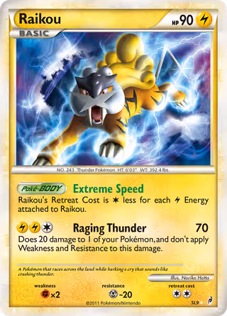 Raikou SL9 Pokemon card